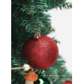 Ornements de balle de Noël Boules de paillettes rouges étanches